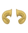 Ram Horns  (17cm) PU Foam Gold