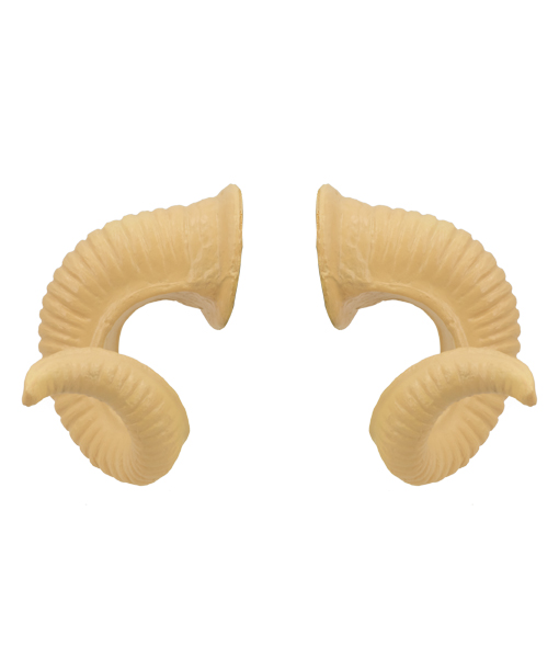 Ram Horns  (17cm) PU Foam Flesh