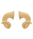 Ram Horns  (17cm) PU Foam Flesh
