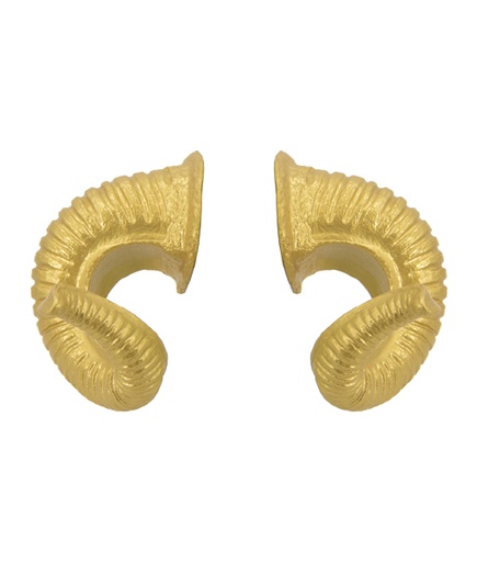 [3D-P-MH1G] Ram Horns  (17cm) PU Foam Gold